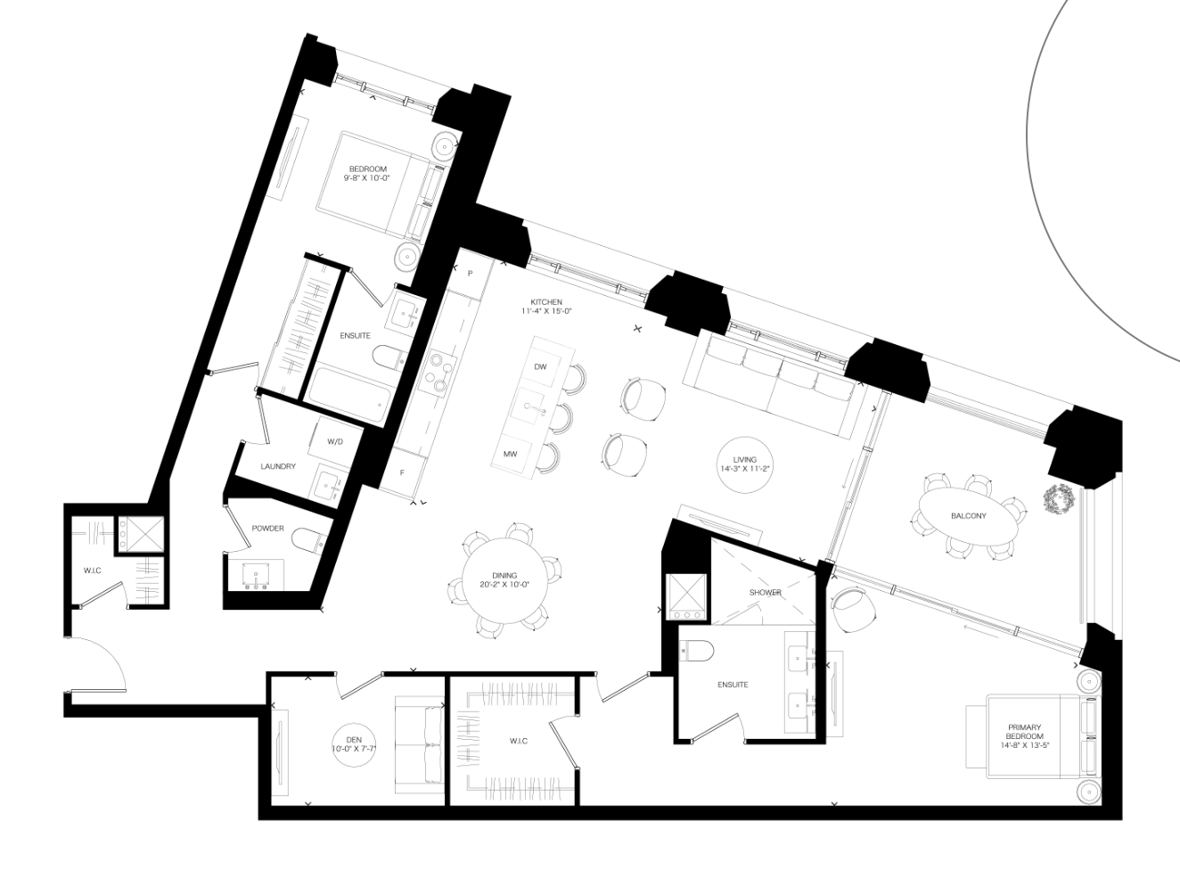 Suite 1605 Floor Plan
