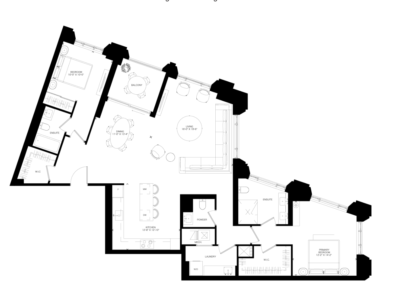 Suite 1607 Floor Plan