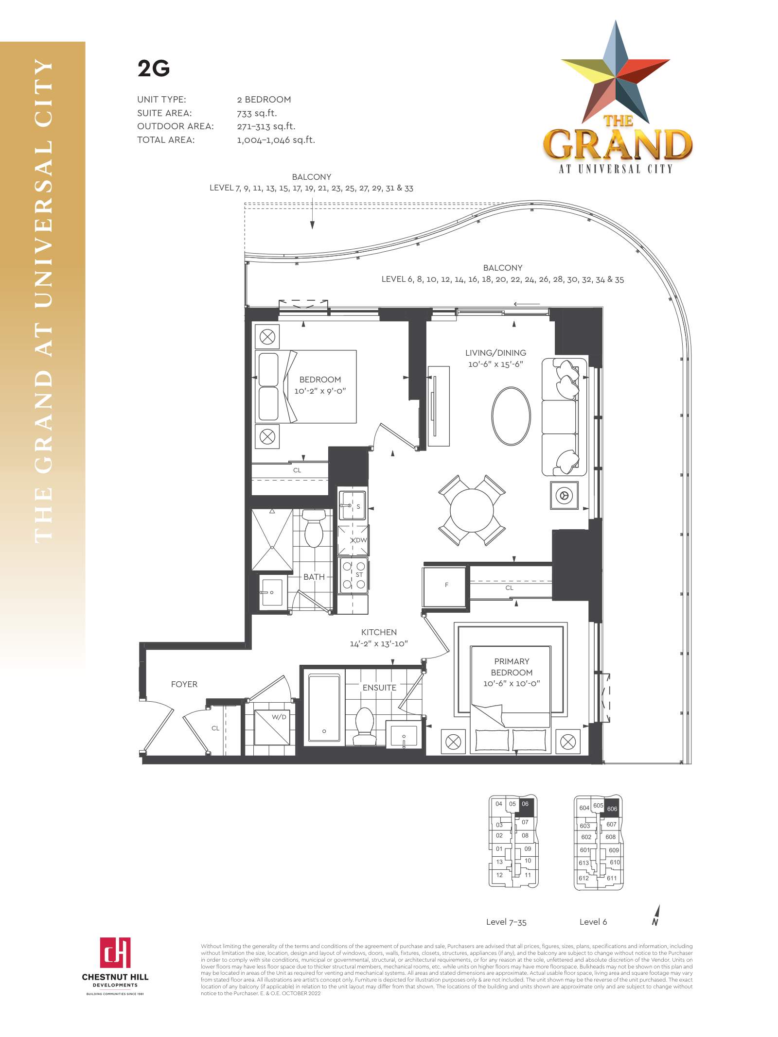 Suite 2G Floor Plan