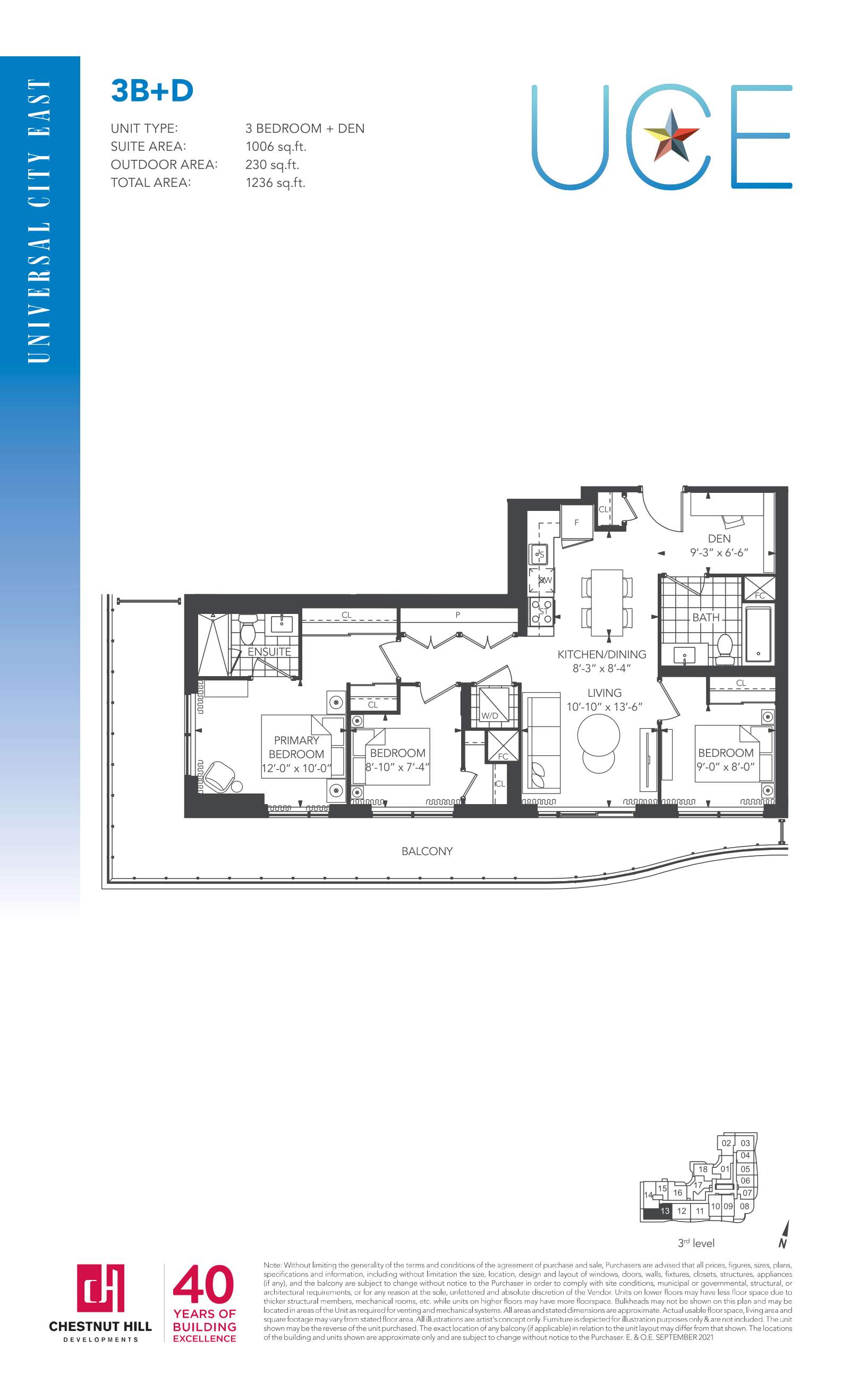 Suite 3B+D Floor Plan
