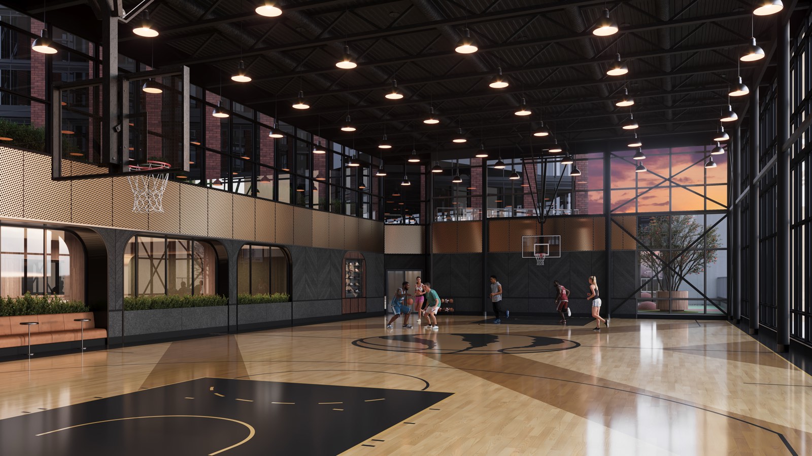 NBA Basketball Court