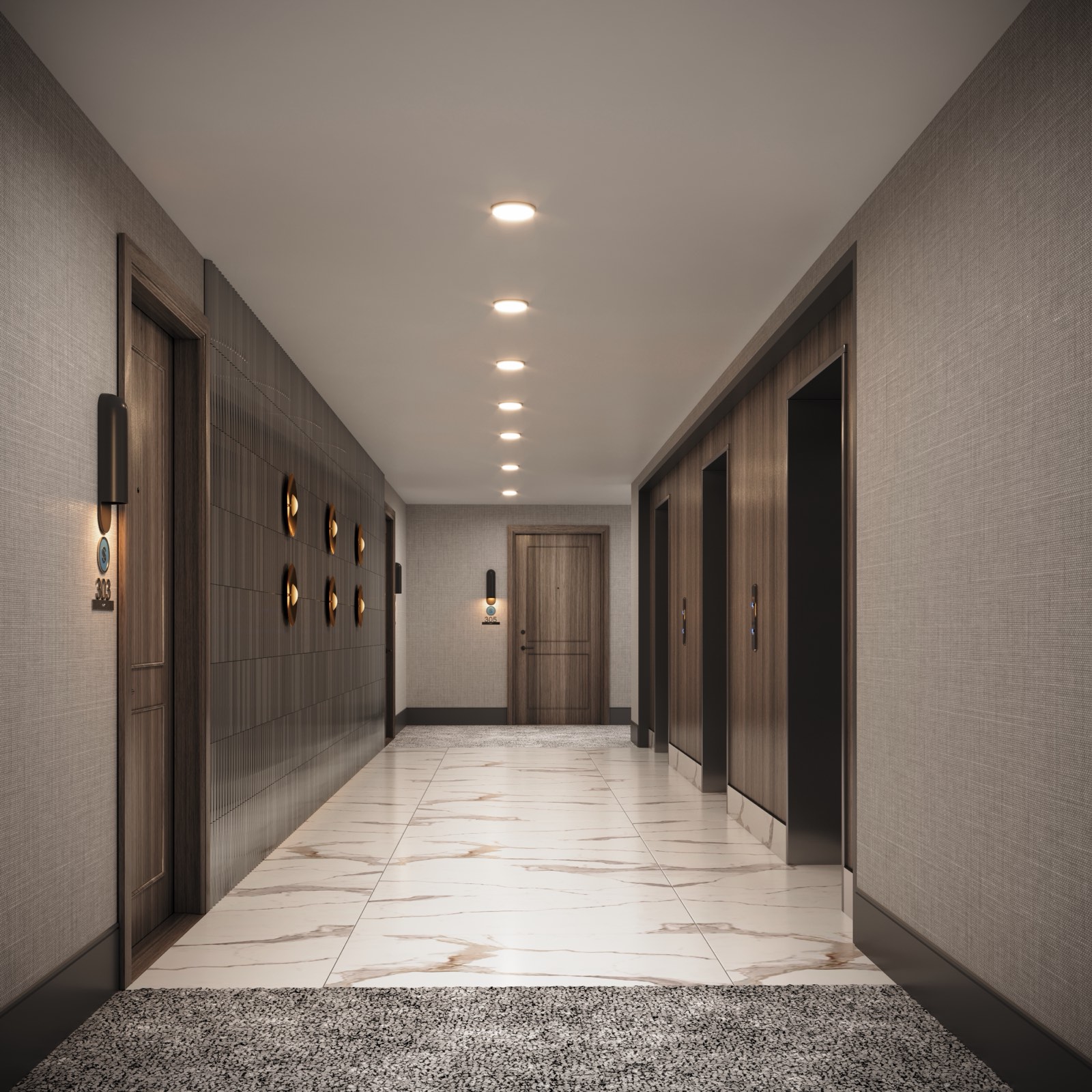 Tower B Corridor